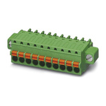 Phoenix Contact 3.5mm Pitch 19 Way Pluggable Terminal Block, Plug, Cable Mount, Spring Cage Termination