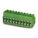 Phoenix Contact 3.5mm Pitch 9 Way Pluggable Terminal Block, Plug, Screw Termination