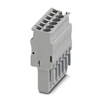Phoenix Contact 5.2 mm Pitch Pluggable Terminal Block, Plug, Spring Cage Termination