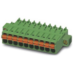 Phoenix Contact 3.5mm Pitch 3 Way Pluggable Terminal Block, Plug, Cable Mount, Spring Cage Termination