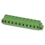 Phoenix Contact 7.62mm Pitch 10 Way Pluggable Terminal Block, Plug, Cable Mount, Screw Termination