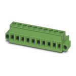 Phoenix Contact 3.5mm Pitch 19 Way Pluggable Terminal Block, Plug, Spring Cage Termination