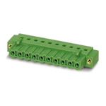 Phoenix Contact 5.08mm Pitch 4 Way Right Angle Pluggable Terminal Block, Inverted Header, Through Hole, Solder