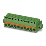 Phoenix Contact 7.62mm Pitch 3 Way Pluggable Terminal Block, Inverted Plug, Cable Mount, Screw Termination