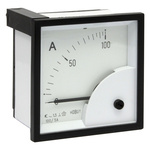 HOBUT D72SD Analogue Panel Ammeter 0/100A For 100/5A CT AC, 72mm x 72mm Moving Iron
