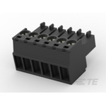 TE Connectivity 3.5mm Pitch 6 Way Pluggable Terminal Block, Plug, Cable Mount, Screw Termination