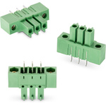 Wurth Elektronik 3.81mm Pitch 3 Way Vertical Pluggable Terminal Block, Inverted Header, Through Hole, Solder Termination