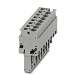 Phoenix Contact 8 Way Pluggable Terminal Block, Plug, DIN Rail, Spring Cage Termination
