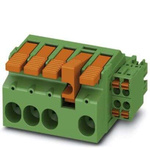 Phoenix Contact 7.62mm Pitch 10 Way Pluggable Terminal Block, Hybrid Plug, Cable Mount, Push-In Termination