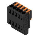 Weidmuller 5mm Pitch 5 Way Pluggable Terminal Block, Plug, PCB Mount