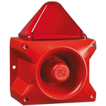Pfannenberg PA X 10-10 Sounder Beacon 110dB, Red Xenon, 230 V ac