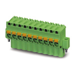 Phoenix Contact 5mm Pitch 4 Way Pluggable Terminal Block, Plug, Spring Cage Termination