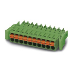 Phoenix Contact 3.5mm Pitch 19 Way Pluggable Terminal Block, Plug, Cable Mount, Spring Cage Termination