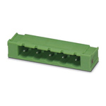 Phoenix Contact 7.62mm Pitch 8 Way Right Angle Pluggable Terminal Block, Header, Through Hole, Solder Termination