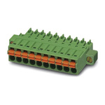 Phoenix Contact 3.5mm Pitch 16 Way Pluggable Terminal Block, Plug, Cable Mount, Spring Cage Termination