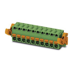 Phoenix Contact 5.08mm Pitch 19 Way Pluggable Terminal Block, Plug, Spring Cage Termination
