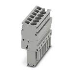 Phoenix Contact 9 Way Pluggable Terminal Block, Plug, Spring Cage Termination