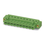 Phoenix Contact 5.08mm Pitch 2 Way Right Angle Pluggable Terminal Block, Inverted Header, Through Hole, Solder