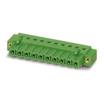 Phoenix Contact 7.62mm Pitch 9 Way Pluggable Terminal Block, Header, Solder Termination