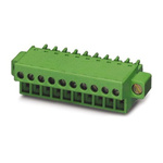 Phoenix Contact 7.62mm Pitch 9 Way Pluggable Terminal Block, Plug, Screw Termination