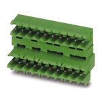 Phoenix Contact 3.81mm Pitch 18 Way Right Angle Pluggable Terminal Block, Header, Through Hole, Solder Termination