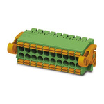 Phoenix Contact 3.5mm Pitch 10 Way Pluggable Terminal Block, Plug, Cable Mount, Spring Cage Termination