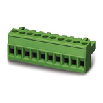 Phoenix Contact 5mm Pitch 15 Way Pluggable Terminal Block, Plug, Screw Termination