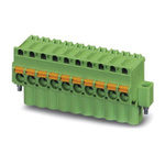 Phoenix Contact 5.08mm Pitch 16 Way Pluggable Terminal Block, Plug, Spring Cage Termination