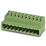 Phoenix Contact 5.08mm Pitch 12 Way Pluggable Terminal Block, Inverted Plug, Cable Mount, Spring Cage Termination