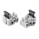 RS PRO Fused Terminal Block, 3-Way, 6.3A, Screw Termination