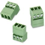 Wurth Elektronik 3.81mm Pitch 3 Way Vertical Pluggable Terminal Block, Inverted Plug, Surface Mount, Screw Termination