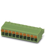 Phoenix Contact 5.08mm Pitch 2 Way Pluggable Terminal Block, Plug, Panel Mount, Screw Termination