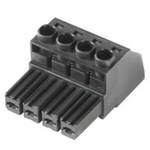 Weidmuller 7.62mm Pitch 2 Way Right Angle Pluggable Terminal Block, Plug, Through Hole, Screw Termination