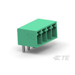 TE Connectivity 3.5mm Pitch 5 Way Right Angle Pluggable Terminal Block, Header, Through Hole, Solder Termination
