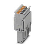 Phoenix Contact Pluggable Terminal Block, Plug, DIN Rail, Push In Termination