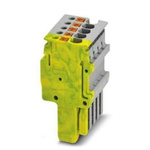 Phoenix Contact 3.5mm Pitch Pluggable Terminal Block, Plug, DIN Rail, Push In Termination