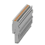 Phoenix Contact Pluggable Terminal Block, Plug, DIN Rail, Push In Termination