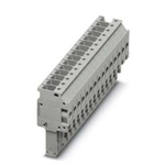 Phoenix Contact 6.2mm Pitch 15 Way Pluggable Terminal Block, Plug, DIN Rail, Screw Termination