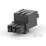 TE Connectivity 5mm Pitch 3 Way Pluggable Terminal Block, Plug, Plug-In