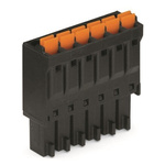 Wago 3.5mm Pitch 4 Way Pluggable Terminal Block, Plug
