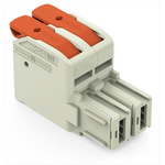 Wago 10.16mm Pitch 2 Way Pluggable Terminal Block, Plug