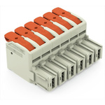 Wago 10.16mm Pitch 6 Way Pluggable Terminal Block, Plug