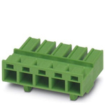 Phoenix Contact 7.62mm Pitch 5 Way Pluggable Terminal Block, Plug