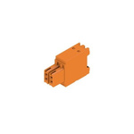 Weidmuller 3.5mm Pitch 4 Way Pluggable Terminal Block, Plug, PCB Mount