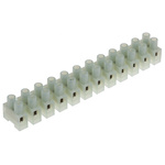 RS PRO Non-Fused Terminal Block, 12-Way, 50A, 10 mm² Wire, Screw Down Termination