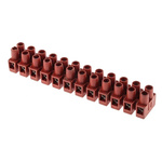 RS PRO Non-Fused Terminal Block, 12-Way, 24A, 2.5 mm² Wire, Screw Down Termination