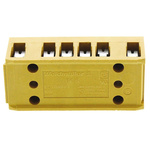 Weidmuller SAK Series Non-Fused Terminal Block, 6-Way, 32A, 22 → 12 AWG Wire, Screw Termination