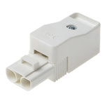 RS PRO Non-Fused Terminal Block, 2-Way, 16A, 2.5 mm² Wire, Screw Down Termination