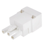 RS PRO Non-Fused Terminal Block, 3-Way, 16A, 2.5 mm² Wire, Screw Down Termination