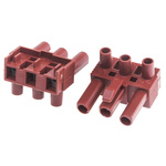 RS PRO Non-Fused Terminal Block, 3-Way, 16A, 2.5 mm² Wire, Screw Down Termination